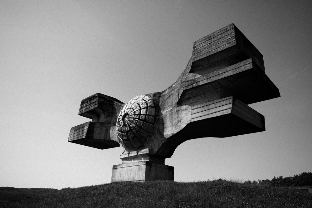 Monument to the Revolution of the People of Moslavina , Podgarić, Croatia. Photo: Pierre David.